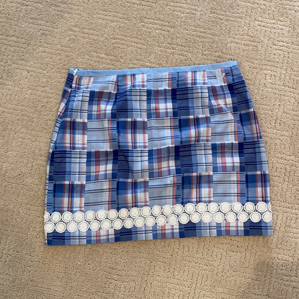 Vineyard Vines Patchwork Mini Skirt Size 4 - image 2